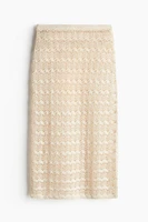 Pointelle-knit Beach Skirt