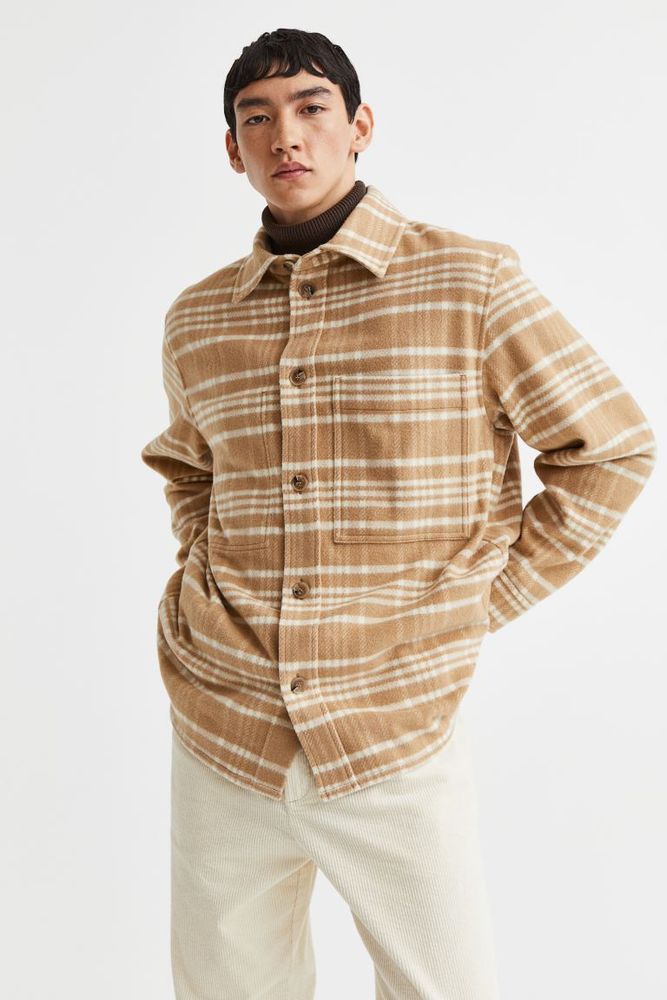Wool-blend Shacket