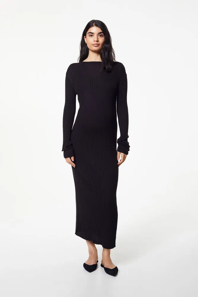 MAMA Rib-knit dress