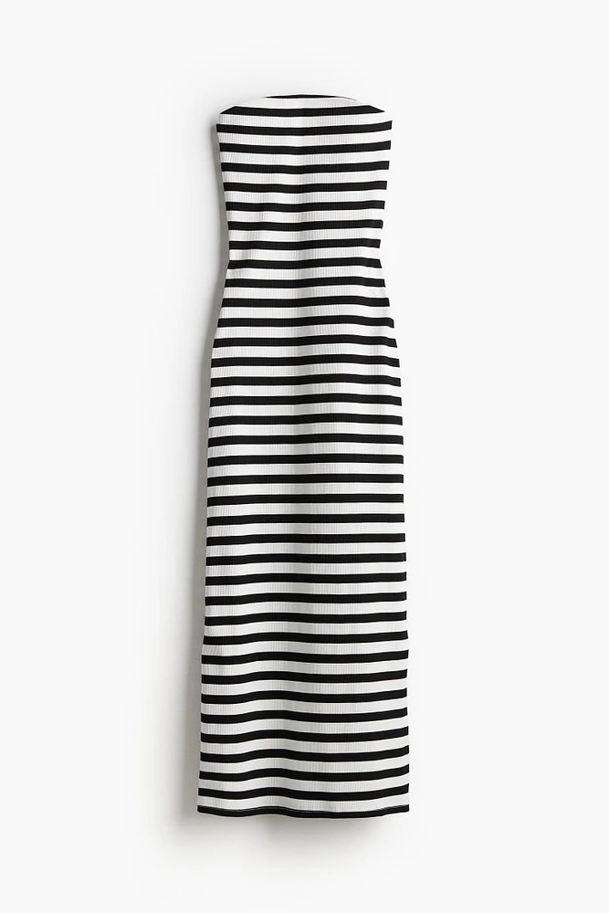 Ribbed Bandeau Dress