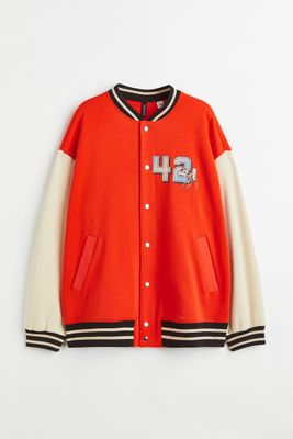 Printed Baseball Jacket