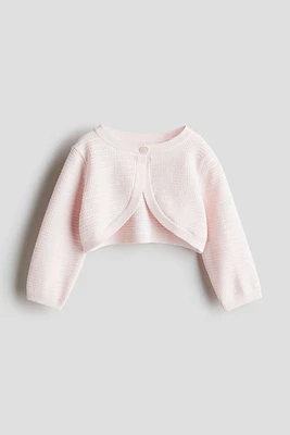 Scallop-edged Bolero Sweater