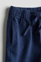 Linen-blend Pull-on Shorts