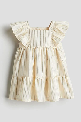 Shimmery Ruffle-trimmed Dress