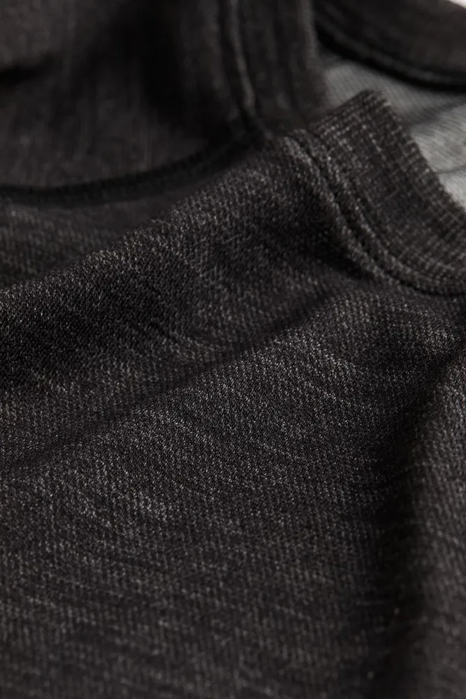 DryMove™ Wool-blend Base Layer Leggings - Dark gray melange - Men