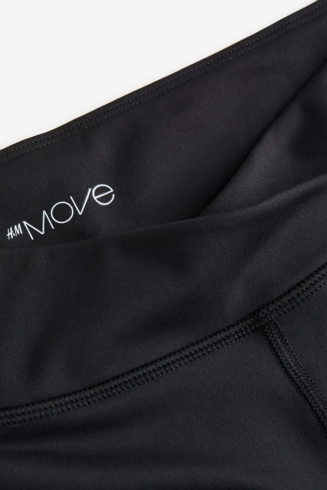 SoftMove™ Pocket-detail sports tights - Black - Ladies