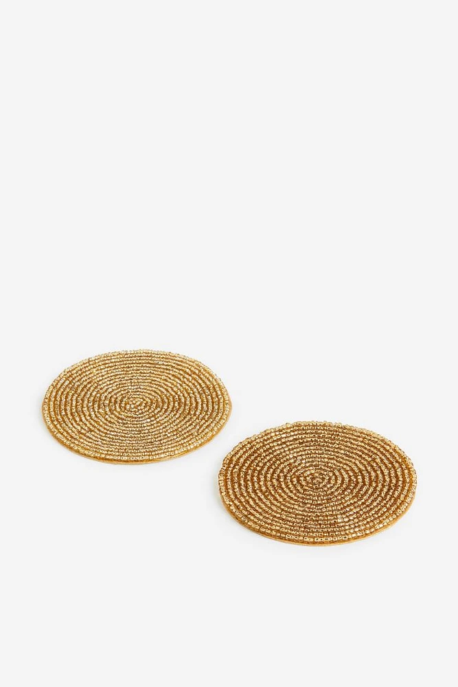 2-pack Beaded Coasters