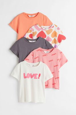 5-pack Printed Jersey Tops