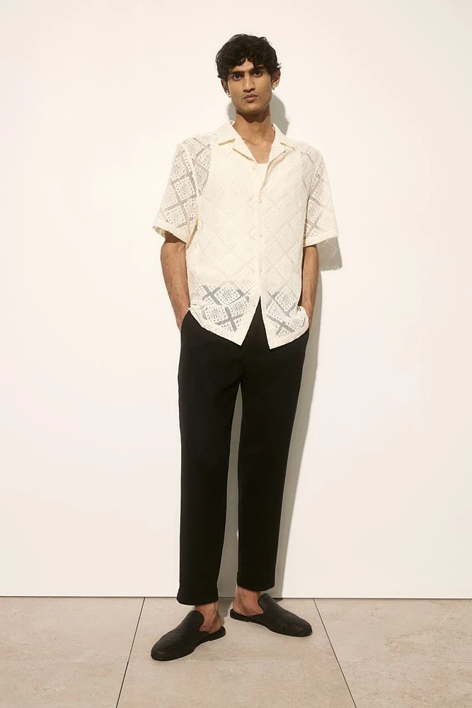 Regular Fit Linen-blend Pants