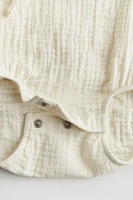 Cotton Muslin Wrapover Bodysuit