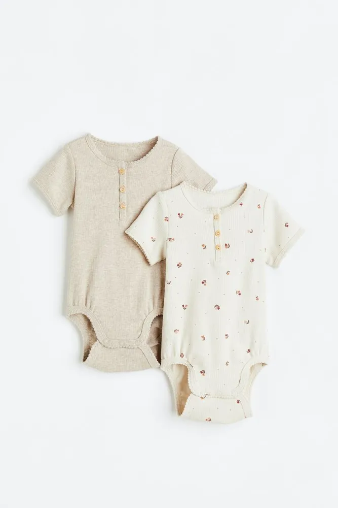 H&M 2-pack Ribbed Bodysuits