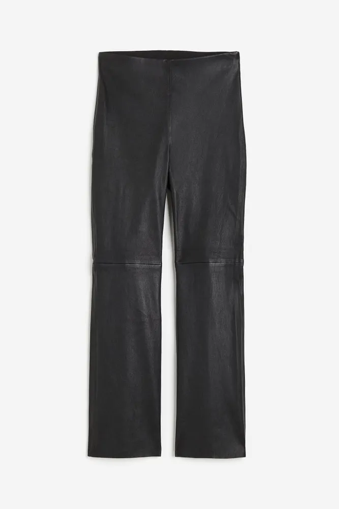 H&M Black Faux Leather Legging  Black faux leather leggings, Faux leather  leggings, Leather leggings