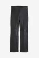 Ankle-length Leather Pants