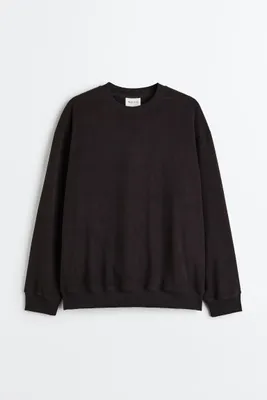 Pocket-detail Fleece Sweatshirt