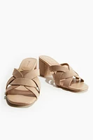Heeled Leather Sandals