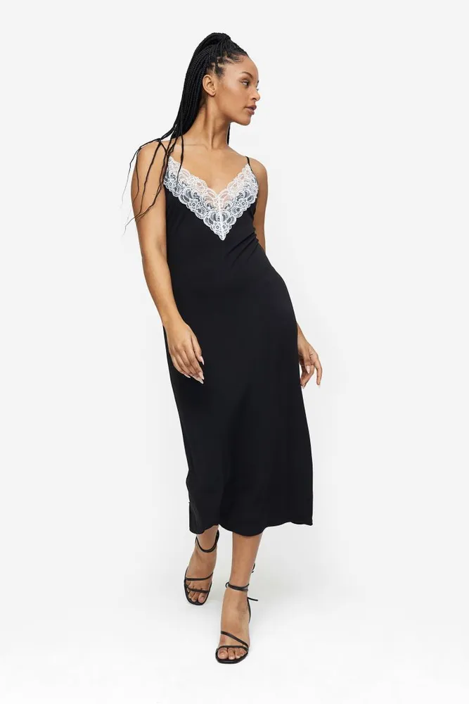 Dust Countless fare H&m Lace-trimmed Slip Dress | Pike and Rose