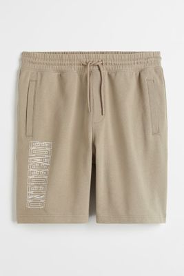 Relaxed Fit Printed Sweatshorts