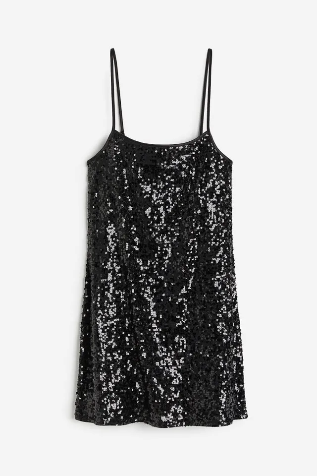 Sequined Mini Camisole Dress