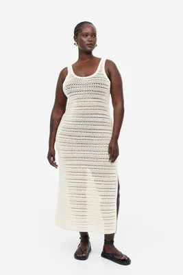Crochet-look Dress