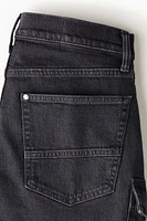 Slim Denim Cargo Shorts