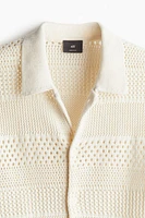 Regular Fit Hole-knit Shirt