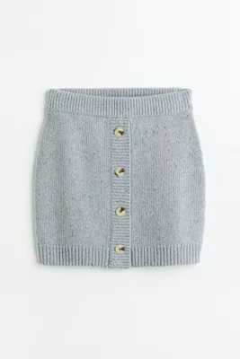 Cashmere-blend Knit Skirt
