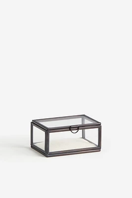 Petite boîte de rangement en verre