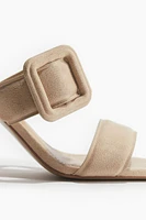Buckle-detail Heeled Sandals