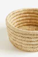 Small Straw Basket with Lid