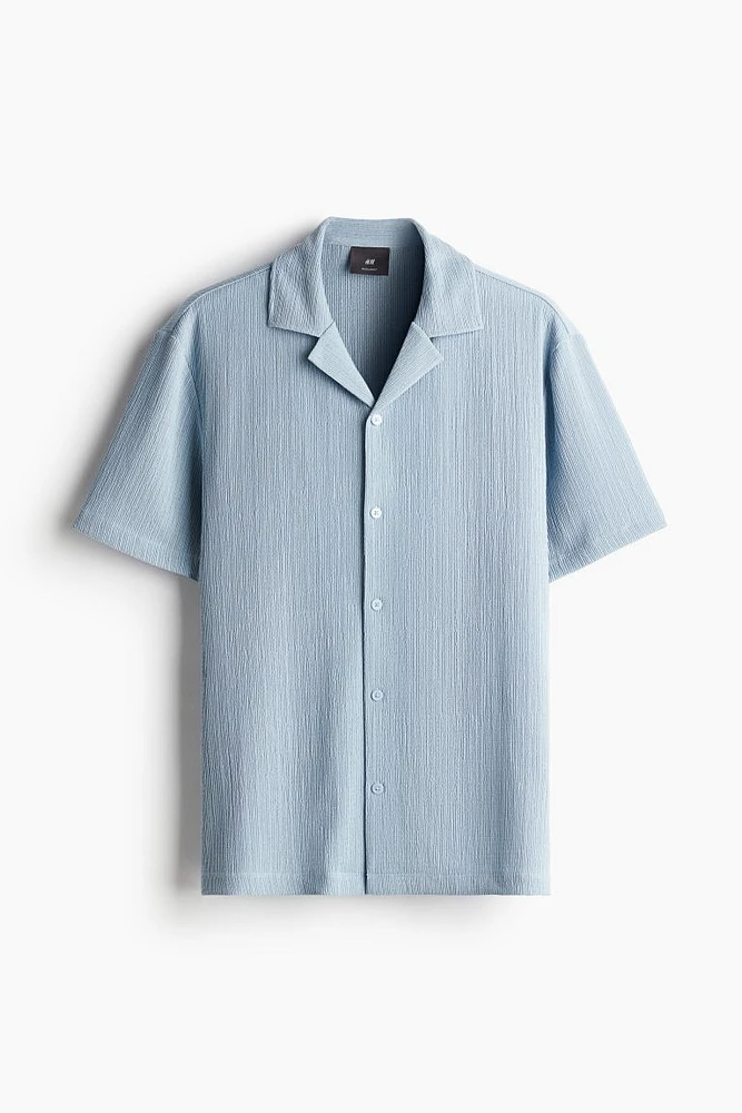 Regular Fit Crinkled Resort Shirt