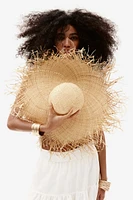 Frayed Straw Hat