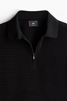 Slim Fit Half-zip Polo Shirt