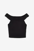 Sleeveless Off-the-shoulder Top
