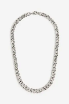 Rhinestone-embellished Necklace