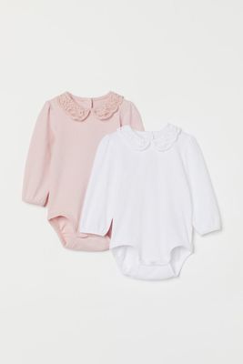 2-pack Puff-sleeved Bodysuits