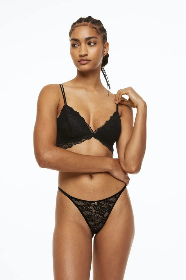 Wireless Plunge Bra With Mesh At Back - Déesse Collection