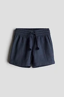 Cotton Muslin Shorts