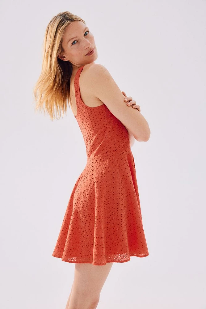 Dress with Eyelet Embroidery