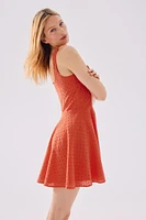 Dress with Eyelet Embroidery