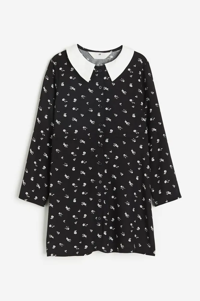 Patterned Shirt Dress