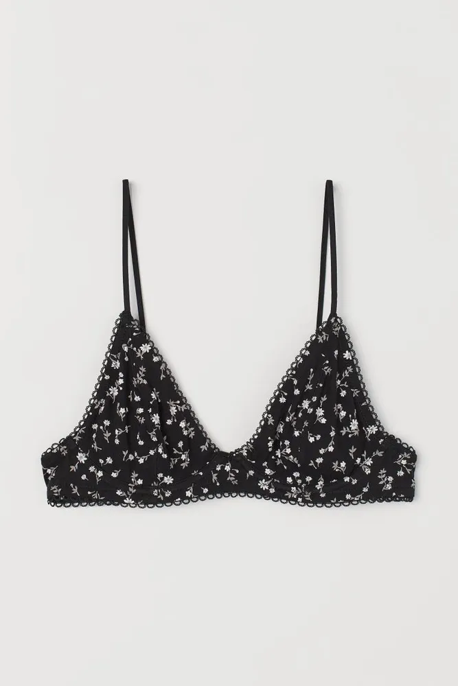 Non-padded Underwire Jersey Bra