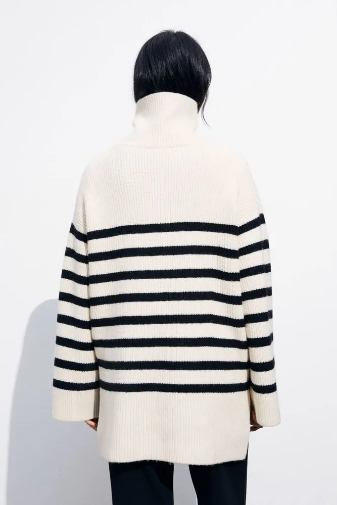 H&M MAMA Before & After Half-zip Sweater