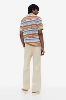 Pantalon en lin mélangé Loose Fit