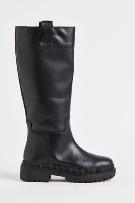 Leather Knee-high Boots