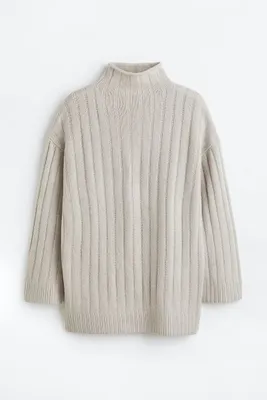 Cashmere-blend Mock Turtleneck Sweater