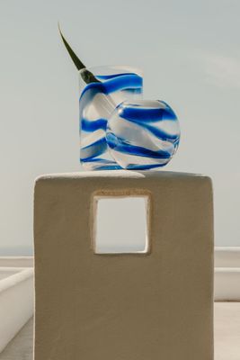 Grand vase en verre