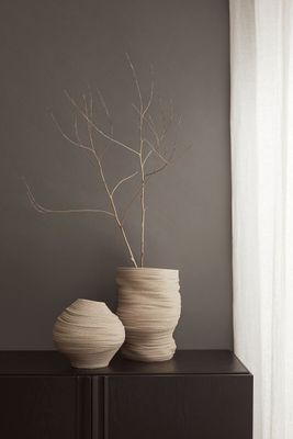 Asymmetric Stoneware Vase