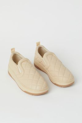 Quilted Slip-on Shoes