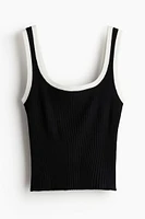 Rib-knit Tank Top