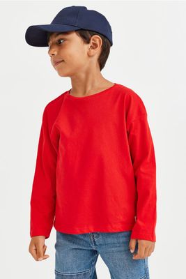 Long-sleeved Cotton Top
